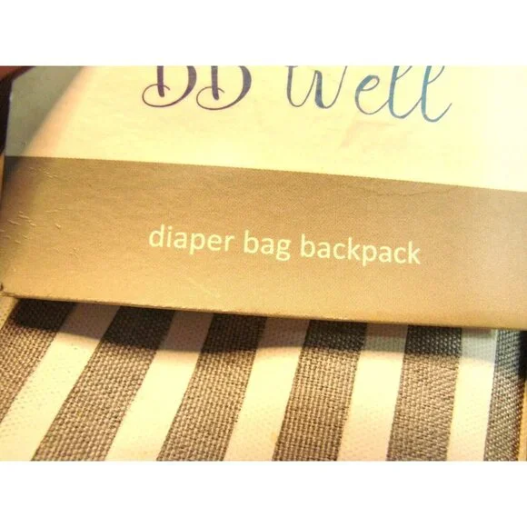 BB Well Diaper Bag Backpack with PEVA Waterproof Changing Pad Spacious Pockets - Picture 5 of 12